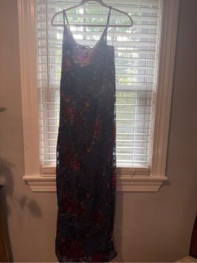 NWT Lulu's Maxi Velvet Dress